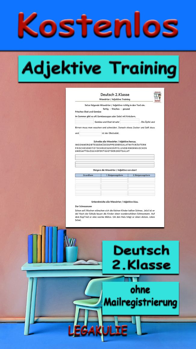 Adjektive Training 2.Klasse