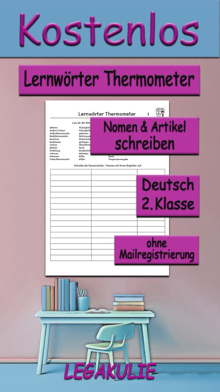 Lernwörter Thermometer