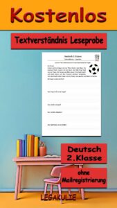 Textverständnis 2.Klasse Deutsch Legakulie