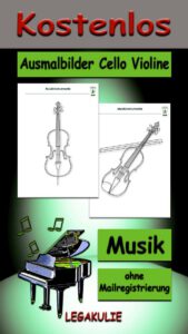 Ausmalbilder Cello Violine