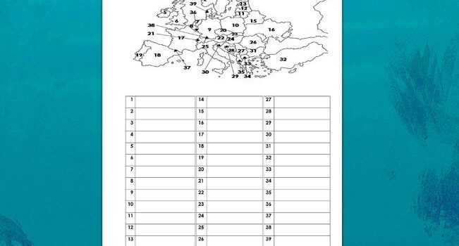 Beschrifte Europa Beschrifte Europa