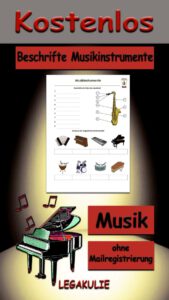 Beschrifte Musikinstrumente