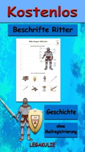 Beschrifte Ritter Waffen