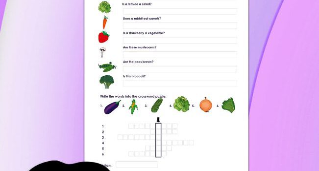 Beschrifte Vegetables