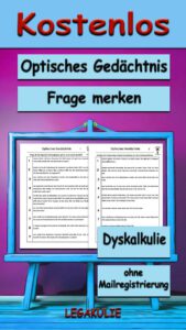 Frage merken Optik