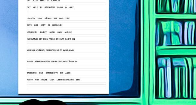 Sätze ordnen 3.Klasse