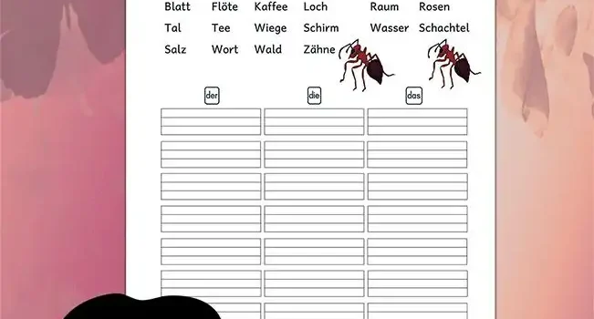 Artikel Training Klasse 1 Deutsch - Kostenloses Unterrichtsmaterial von Legakulie.info
