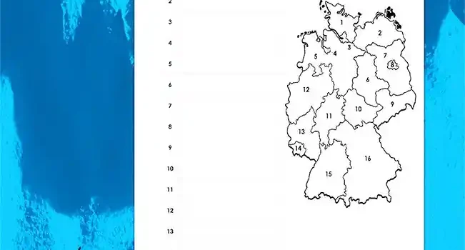 Arbeitsblatt Beschrifte Bundesländer - Kostenloses Unterrichtsmaterial von Legakulie.info