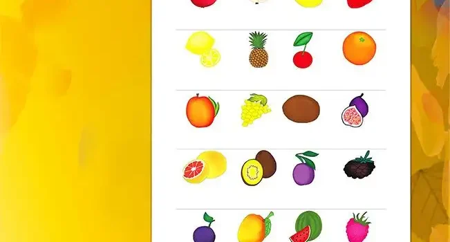 Arbeitsblatt Beschrifte das Obst - Kostenloses Unterrichtsmaterial von Legakulie.info