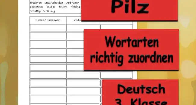 Lernwörter Pilz Lernwörter Pilz Deutsch - Kostenlos von Legakulie.info