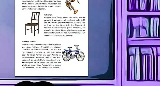 Arbeitsblatt Lesetexte 3.Klasse Deutsch - Kostenloses Unterrichtsmaterial von Legakulie.info