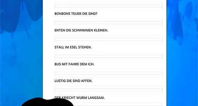 Arbeitsblatt Sätze ordnen 1.Klasse - Kostenloses Unterrichtsmaterial von Legakulie.info