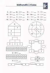 Subtraktion Z20 Klasse2 - Kostenlos von Legakulie.info
