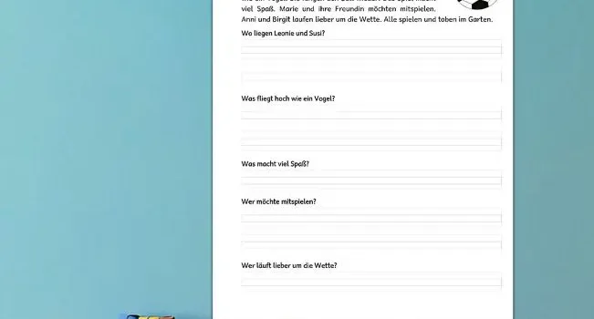 Arbeitsblatt Textverständnis 2.Klasse Deutsch - Kostenloses Unterrichtsmaterial - Legakulie.info