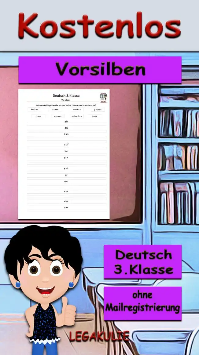 Vorsilben Klasse 3 Deutsch - Kostenloses Unterrichtsmaterial von Legakulie.info
