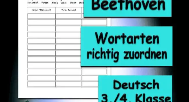 Lernwörter Beethoven 3./4.Klasse Musik - Kostenlos von Legakulie.info