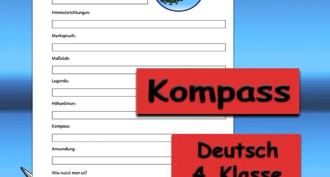 Steckbrief Kompass 4.Klasse Deutsch - Kostenlos von Legakulie.info