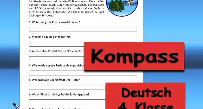 Textverständnis Kompass 4.Klasse Deutsch - Kostenlos von Legakulie.info