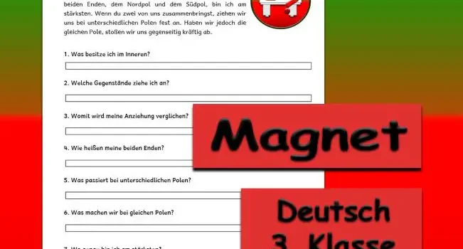 Textverständnis Magnet 3.Klasse Deutsch - Kostenlos von Legakulie.info