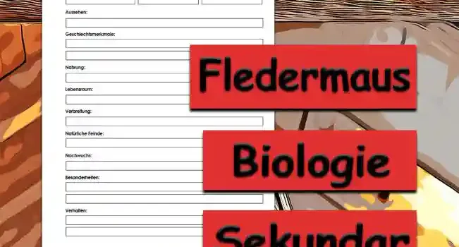 Steckbrief Fledermaus Steckbrief Fledermaus Sekundar Unterrichtsmaterial - Kostenlos von Legakulie.info
