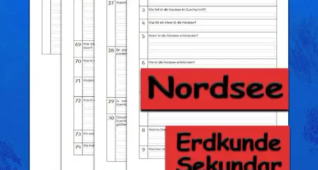 Übungsfragen Nordsee Erdkunde - Kostenlos von Legakulie.info. [ÜBUNGSFRAGEN] | Nordsee – Die 45 wichtigsten interaktiven Übungsfragen zu Küstenformen, Halligen und dem Wattenmeer auf Legakulie.info | 1. Wo liegt die Nordsee? | 2. Wie groß ist die Fläche der Nordsee? | 3. Wie tief ist die Nordsee im Durchschnitt? | 4. Was für ein Meer ist die Nordsee? | 5. Wann ist die Nordsee entstanden? | 7. Warum kann die Nordsee nicht zufrieren? | 8. Welche Staaten liegen an der Nordsee? | 9. Welches Volk lebt an der Nordseeküste? | 10. Welche Bodenschätze sind unter der Nordsee zu finden? | 11. Warum bezeichnet man das Wattenmeer als "Kinderstube der Nordsee"? | 13. Wie heißen die Nordfriesischen Nordseeinseln? | 14. Wie heißen die Ostfriesischen Nordseeinseln? | 16. Unterstreiche die Städte, die direkt an der Nordsee liegen! | 18. Was sind Halligen? | 20. Welche Küstenformen gibt es? | 21. Wann spricht man von einer Steilküste? | 23. Warum ist eine Steilküste besonders gefährdet? | 24. Erkläre, was ein „Totes Kliff“ ist! | 28. Ein starker Sturm aus Nordwesten weht auf die deutsche Nordseeküste. Was kann passieren? | 29. Zu welcher Jahreszeit muss man an der Nordseeküste mit besonders schweren Sturmfluten rechnen? | 31. Welche drei großen Flüsse münden in die Nordsee? | 32. Nenne die großen Hafenstädte an der deutschen Nordseeküste! | 35. Was ist ein „Wattenmeer“? | 36. Wodurch ist das Wattenmeer bedroht? | 38. Was sind die Gezeiten? | 39. Wie entstehen Ebbe und Flut? | 42. Wie nennt man den Unterschied zwischen Niedrig- und Hochwasserstand? | 45. Warum sollte man sich an die vorgeschriebenen Badezeiten an der Nordseeküste halten? | 46. Welche Gefahren können bei einer Wattwanderung auftreten? | 47. Warum ist an der Nordsee in Husum nicht jeden Tag um 12.00 Uhr Flut? | 50. Wie heißt der bei Niedrigwasser freigelegte Meeresboden? | 53. Warum drohte Sylt immer wieder einmal auseinander zu brechen? | 54. Wenn das Watt trocken liegt, sieht man, dass es von Wasser führenden Rinnen durchzogen wird. Wie nennt man diese Rinnen? | 55. Warum sind diese Rinnen so gefährlich? | 56. Welche Tiere findet man im und am Wattenmeer? | 60. Wie heißt die wichtigste Seehundstation der Nordsee? | 62. Wie wird die stürmische und raue Nordsee noch genannt? | 65. Was ist ein Sieltor? | 67. Was ist ein Deich? | 68. Erkläre, wie heute im Gegensatz zu vor 100 Jahren Deiche gebaut werden! | 69. Was bauten die Menschen früher, als es noch keine Deiche gab als Schutz vor dem Meer? | 72. Was ist eine Lahnung und warum gibt es sie? | 76. Beschreibe, unter Verwendung von Fachausdrücken, wie Land an der Wattküste gewonnen wird! | 78. Was ist ein „Koog“? | 81. Erkläre, was eine Geest ist, und nenne ihre typischen Merkmale!
