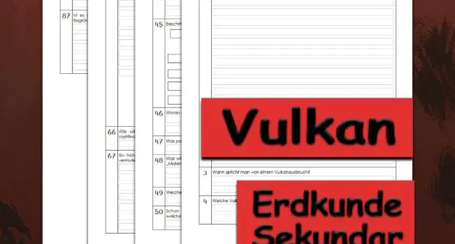 Übungsfragen Vulkan Erdkunde - Kostenlos von Legakulie.info. [ÜBUNGSFRAGEN] | Vulkane – Die 45 wichtigsten interaktiven Übungsfragen zu Vulkanismus, Schildvulkanen und Magma auf Legakulie.info | 1. Was ist ein Vulkan? | 2. Erkläre, wie Vulkane entstehen! | 3. Wann spricht man von einem Vulkanausbruch? | 4. Welche Vulkanarten gibt es? | 5. Erkläre den Begriff „Asche“! | 6. Welche Vulkanarten unterscheidet man? | 7. In welchen europäischen Staaten gibt es Vulkane? | 8. Wie viele Vulkane gibt es auf der Erde? | 9. Wo treten häufig Vulkane, Erdbeben und Seebeben auf? | 11. Wie viele aktive Vulkane gibt es auf der Erde? | 12. Nenne die vier aktiven Vulkane in Italien! | 13. Wie heißt der aktivste Vulkan im südlichen Island? | 14. Wo liegen die Vulkanzonen? | 15. Wo gibt es die meisten Vulkane auf der Erde? | 17. Wie heißt die größte Insel der Welt, die vulkanischen Ursprungs ist? | 18. Wo gibt es die größten Schildvulkane? | 19. Wie sind Schildvulkane aufgebaut und was ist typisch für sie? | 21. Wie entstehen Schichtvulkane, wie sind sie aufgebaut und was ist typisch für sie? | 24. Welcher Vulkan ist der höchste und auch aktivste Vulkan Europas? | 25. Wie heißt der größte aktive Vulkan der Erde? | 27. Wo befindet sich der Vulkan Vesuv? | 30. 1980 ist ein Vulkan mit einer riesigen Pilzwolke aus Asche und Gas ausgebrochen. Welcher Vulkan war das? | 31. Wie viele Menschen fanden durch diesen Vulkanausbruch den Tod? | 33. 79 nach Christus wurde eine Stadt durch einen Ausbruch des Vesuv verschüttet. Welche Stadt war das? | 35. Welcher Vulkan in Island bricht ziemlich regelmäßig alle 10 Jahre aus? | 39. Was passiert bei einem Vulkanausbruch? | 40. Wann kann es zu einer Explosion beim Vulkan kommen? | 41. Nenne ein anders Wort für den Ausbruch eines Vulkans? | 42. Beschreibe in Stichpunkten die zwei verschiedenen Ausbruchsformen bei Vulkanen! | 43. Ab welchem Zeitraum darf ein Vulkan als erloschen bezeichnet werden? | 44. Nenne 3 Vulkangebiete in Deutschland! | 48. Was wird bei einem Vulkanausbruch alles in die Atmosphäre geschleudert? | 52. Wie wird das flüssige Gestein im Vulkan genannt? | 54. In den unterirdischen Höhlen sammelt sich oft das Magma eines Vulkans. Wie heißen diese „Höhlen“? | 56. Wie wird das Magma bezeichnet, wenn es an die Erdoberfläche gelangt, und wie heiß ist es? | 57. Erkläre den Unterschied zwischen Magma und Lava! | 58. Wie werden die lawinenartigen Schlammströme, die im Zusammenhang mit Vulkanausbrüchen auftreten, bezeichnet? | 60. Was ist ein „pyroklastischer Strom“? | 61. Wie entsteht eine „Caldera“? | 62. Was passiert, wenn eine große Menge Vulkanasche in die Atmosphäre gelangt? | 70. Beschrifte den Aufbau der Erde! | 72. Wie heiß ist der Erdkern? | 75. Welche Vorteile hat ein Vulkan für die Menschen? | 76. Wie werden Vulkanforscher genannt? | 80. Erkläre den Begriff „Black Smoker“ – „schwarze Raucher“! | 81. Warum gibt es in den dicht besiedelten Landschaften um den Ätna Wein-, Obst- und Olivenpflanzungen? | 83. Erkläre die Vulkanform „Maar“! | 84. Wie werden die Quellen, deren Wasser durch das Magma zum Kochen gebracht werden genannt?