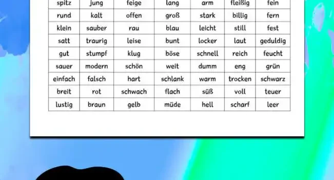 Arbeitsblatt Adjektive finden Klasse 1 - Kostenloses Unterrichtsmaterial von Legakulie.info.