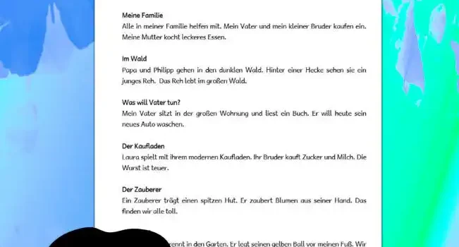 Arbeitsblatt Adjektive markieren Klasse 1 – Gratis PDF auf Legakulie.info herunterladen. Spannende Detektivgeschichten zum farbigen Kennzeichnen von Wiewörtern. - Kostenloses Unterrichtsmaterial von Legakulie.info.