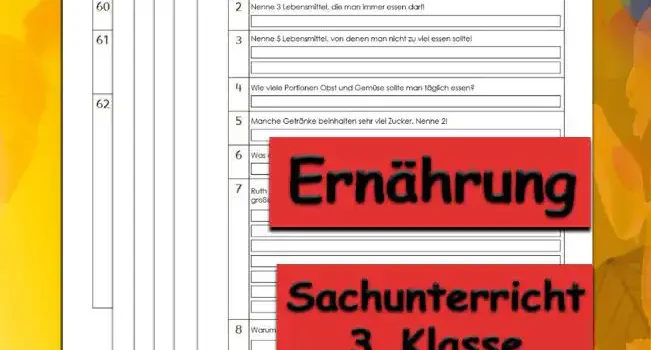 Übungsfragen Ernährung Arbeitsblatt Übungsfragen Ernährung - Kostenloses Unterrichtsmaterial von Legakulie.info.