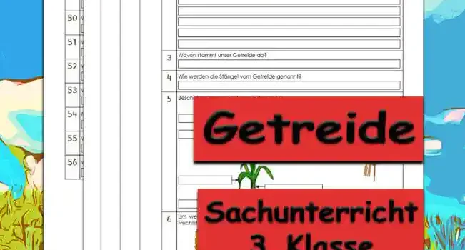 Übungsfragen Getreide Arbeitsblatt Übungsfragen Getreide - Kostenloses Unterrichtsmaterial von Legakulie.info.
