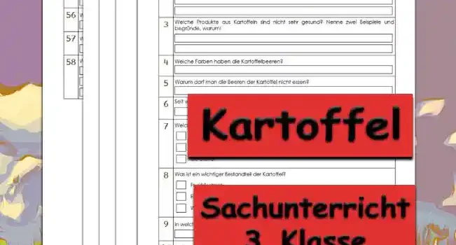 Übungsfragen Kartoffel Arbeitsblatt Übungsfragen Kartoffel - Kostenloses Unterrichtsmaterial von Legakulie.info.