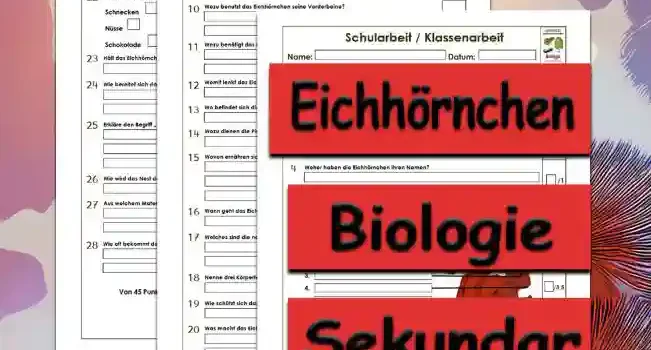 Klassenarbeit Eichhörnchen Klassenarbeit Eichhörnchen Unterrichtsmaterial - Kostenlos von Legakulie.info