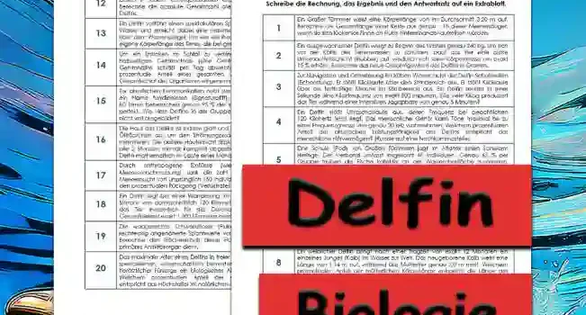 Textaufgaben Delfin Textaufgaben Delfin Unterrichtsmaterial - Kostenlos von Legakulie.info