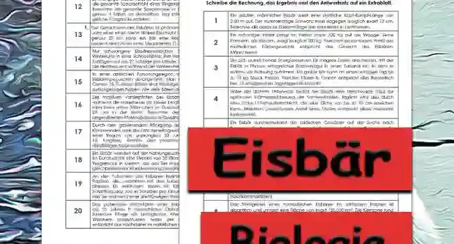 Textaufgaben Eisbär Textaufgaben Eisbär Unterrichtsmaterial - Kostenlos von Legakulie.info