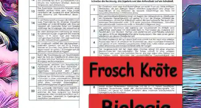 Textaufgaben Frosch Kröte Textaufgaben Frosch Kröte Unterrichtsmaterial - Kostenlos von Legakulie.info