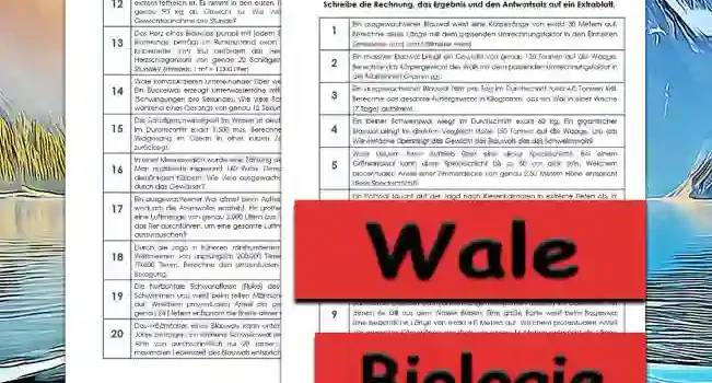 Textaufgaben Wale Textaufgaben Wale Unterrichtsmaterial - Kostenlos von Legakulie.info