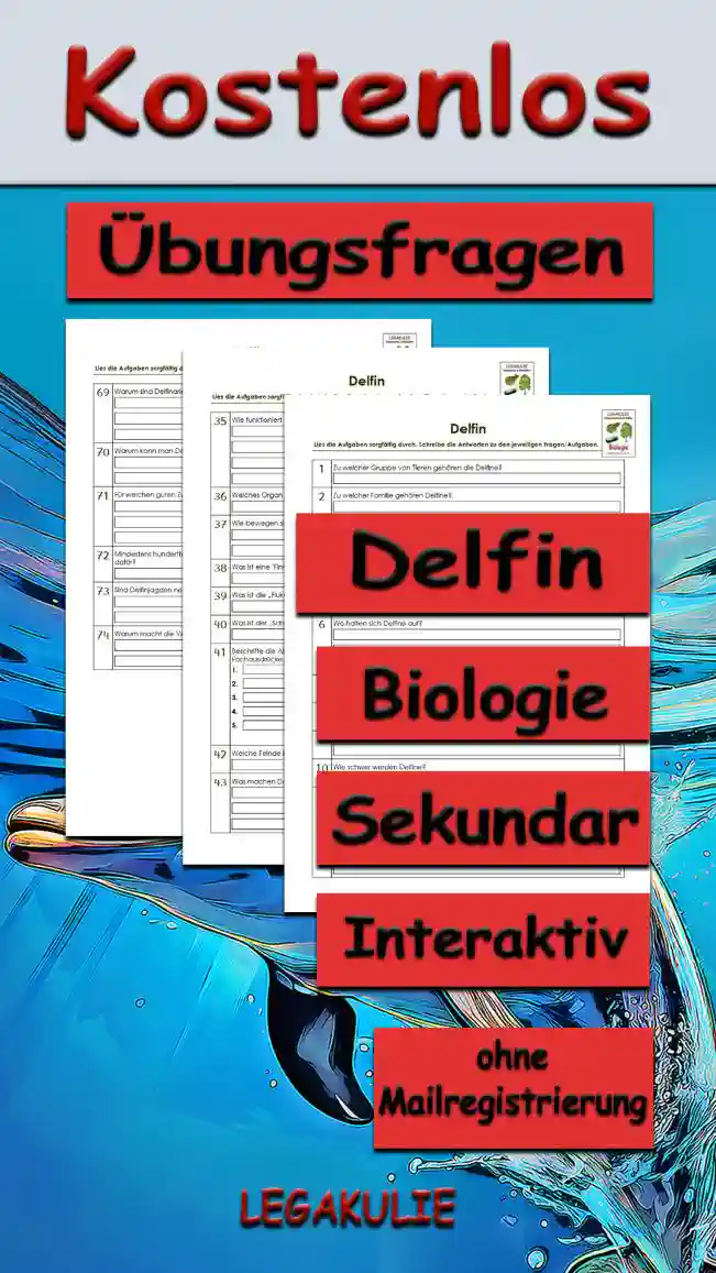 Übungsfragen Delfin Unterrichtsmaterial - Kostenlos von Legakulie.info