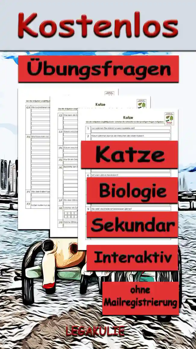 Übungsfragen Katze Unterrichtsmaterial - Kostenlos von Legakulie.info