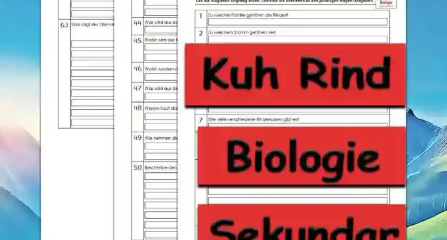 Übungsfragen Kuh Rind Übungsfragen Kuh Rind Unterrichtsmaterial - Kostenlos von Legakulie.info