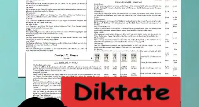 Diktate Klasse 2 Deutsch Diktate Klasse 2 Deutsch - Kostenlos von Legakulie.info