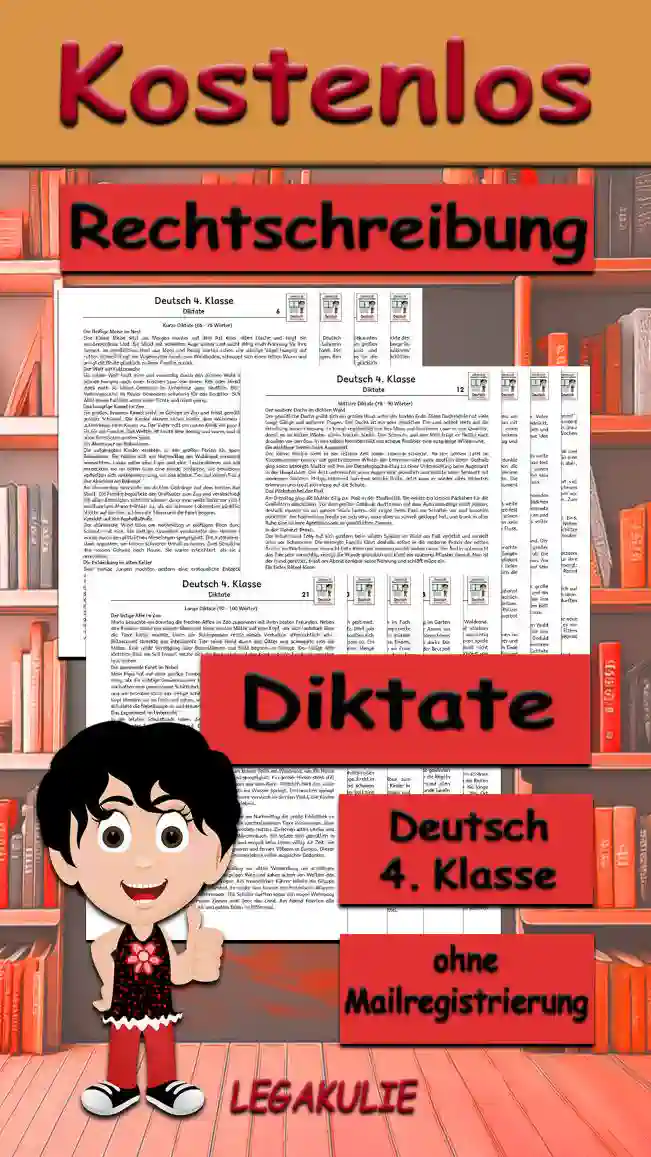 Diktate Klasse 4 Deutsch - Kostenlos auf Legakulie.info.